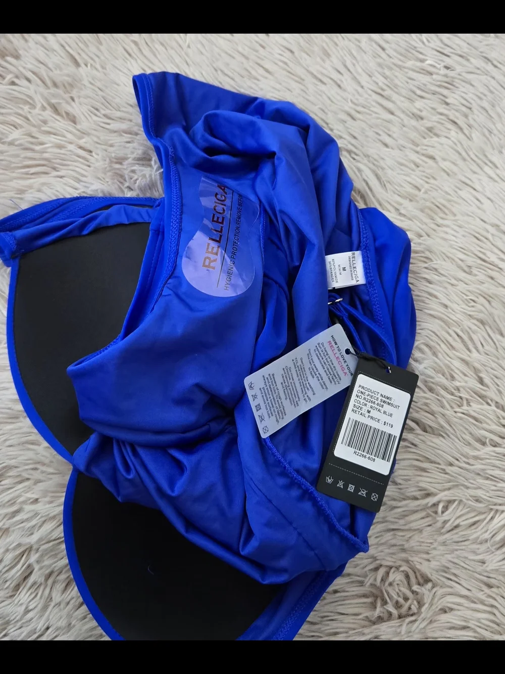 RELLECIGA Tummy Control One Piece Swimsuit #1287 - Picture 4 of 8